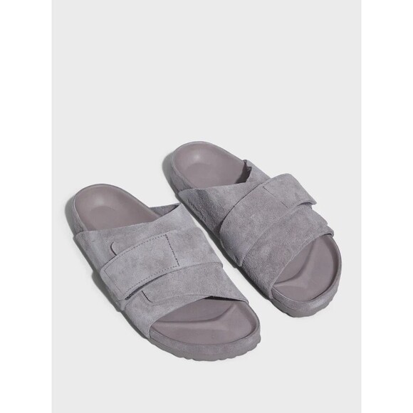 Birkenstock Kyoto Exquisite All Suede Sandals EU 38 Women 7-7.5 Monotone Gray - Picture 3 of 16